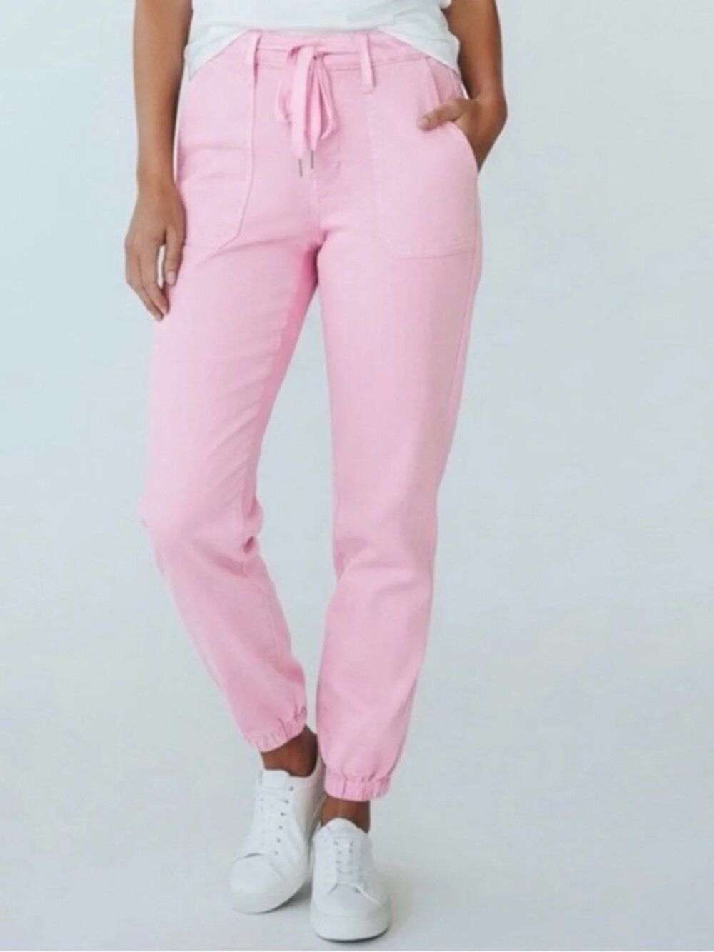 Judy Blue Pink Drawstring Jogger Pants
